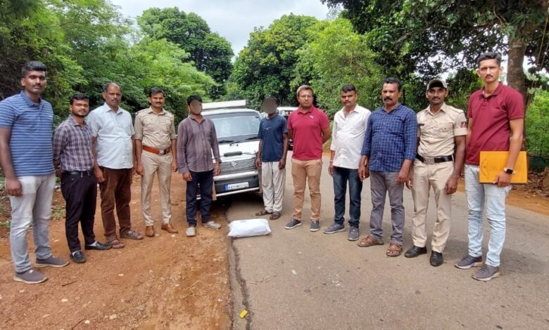 ಮಾದಕ ವಸ್ತು ಗಾಂಜಾ ಸಾಗಾಣಿಕೆ-2 ಕೆಜಿ ಗಾಂಜಾ ಸೀಜ್